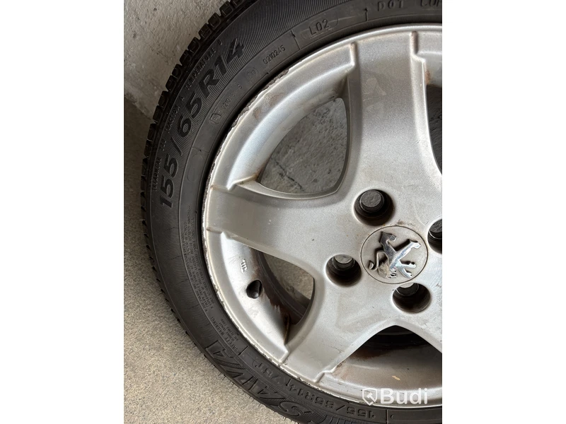 4 st. Däck på fälgar, Perfecta 155/65 R14 75T
