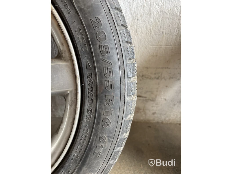 4 st. Däck på fälgar, Hakkapelitta 7 205/55 R16 91T