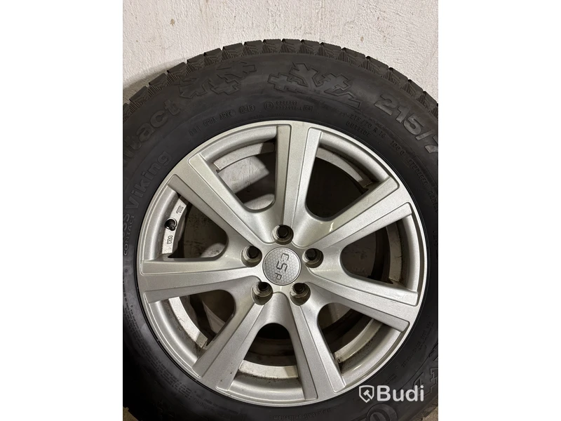 4 st. Däck på fälgar, Contineltal 215/70 R 16