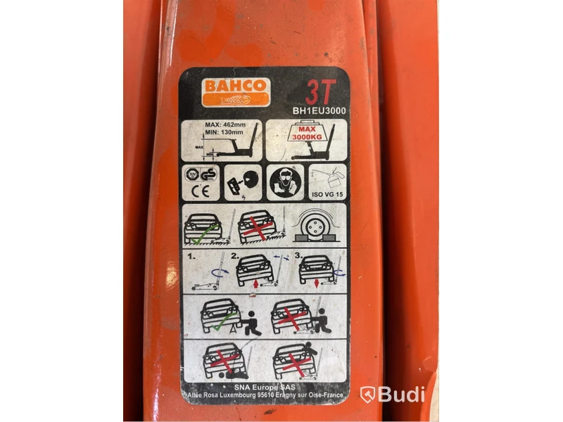 Domkraft Bahco 3T, BH1EU3000