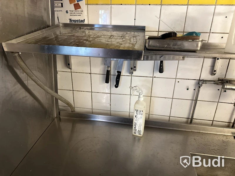Rostfri bänk liten