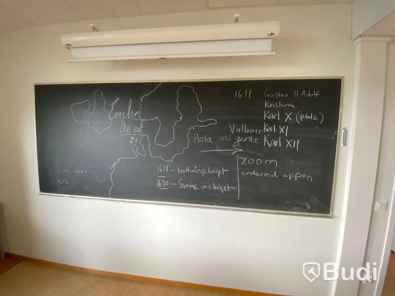 Större svart griffeltavla