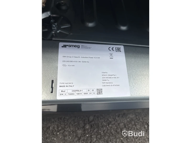Induktionsspis SMEG C92IPBL9-1