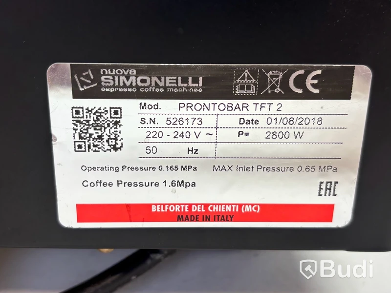Kaffemaskin / espressomaskin Nouva Simonelli Prontobar Touch