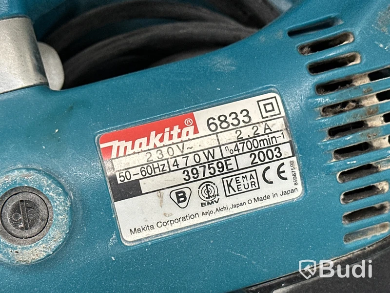 Makita 6833 Bälteslip 470W, 230V