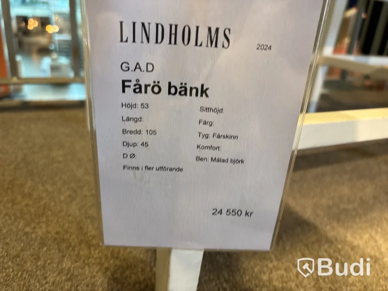 Bänk, G.A.D. design - Ord. pris inkl. moms: ca 24 550:-
