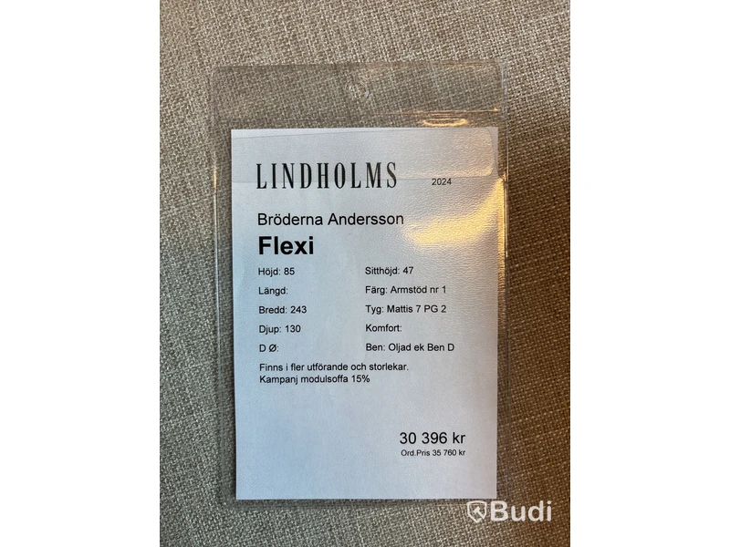 Soffa Bröderna Andersson Felxi. Ord. pris inkl. moms: ca 30 396 kr