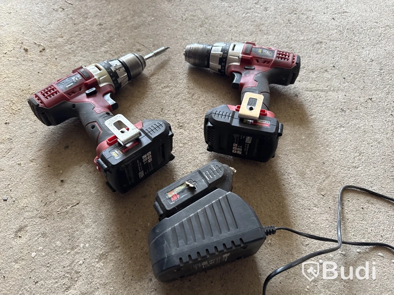 2 st skruvdragare MEEC samt 3st batterier och laddare