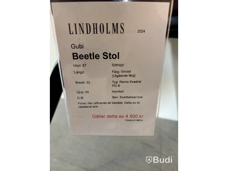 Sol Gubi Beetle.  Ord. pris inkl. moms: ca 8499 kr