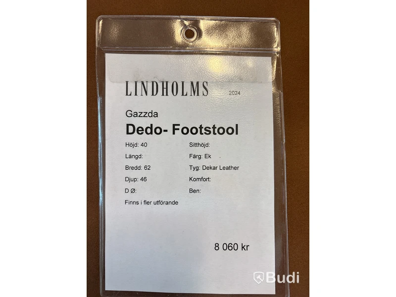 Fotpall Gazza Dedo-Footstool. Ord. pris inkl. moms: ca 8060 kr