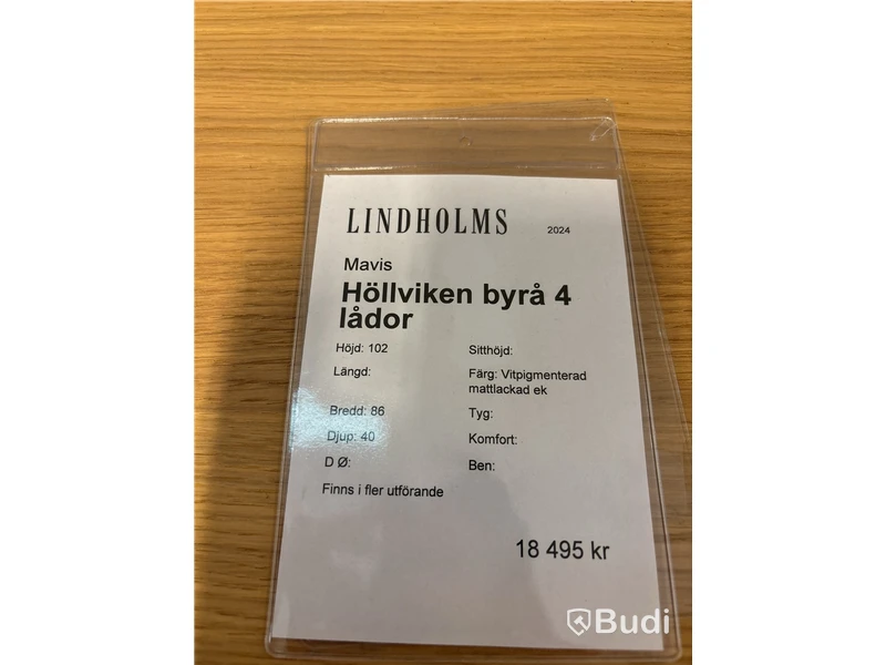 Byrå Mavis Höllviken. Ord. pris inkl. moms: ca 18 495 kr