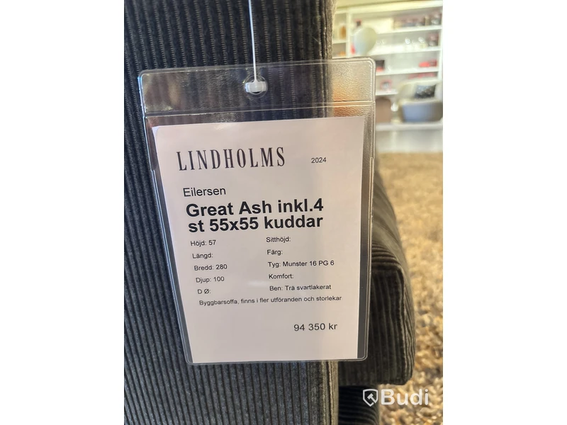 Soffa Great Ash inkl. 4 kuddar - Ord. pris inkl. moms: ca 94 350:-