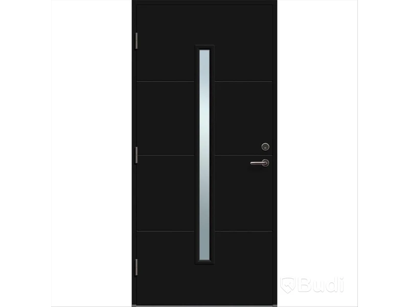 YTTERDÖRR SOLID ELEMENTS VÄXJÖ SVART 10X21 VÄNSTER