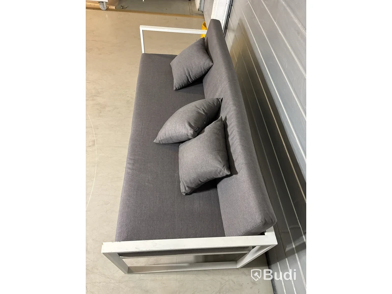 Loungesoffa Sensum, Skepparholmen 3-sits, vit aluminium