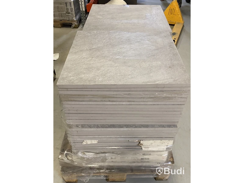 44,64 kvm Kakel Bricmate Z66 QUARTZIT PEARL 60x60 cm, UTOMHUS