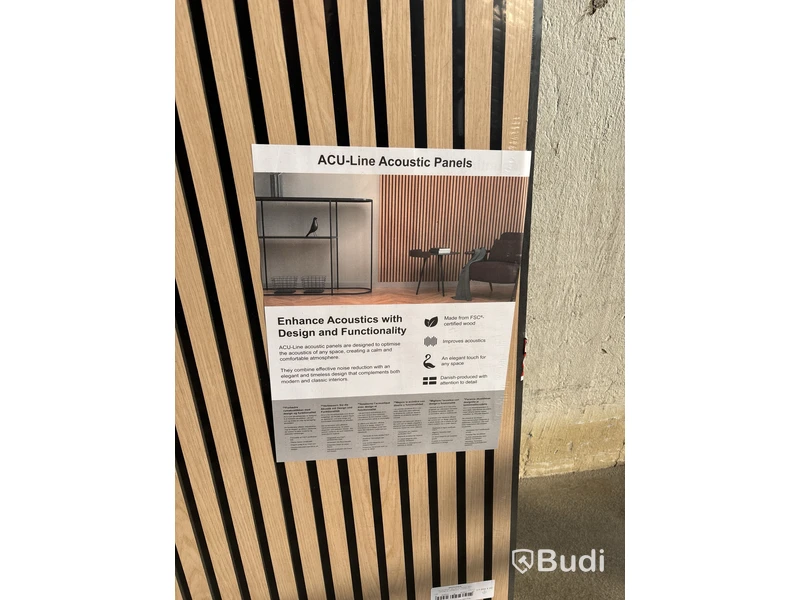 4 st. Akustikpanel ACU-LINE Ek svart