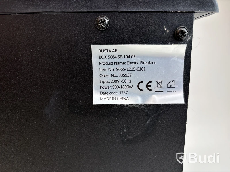Elektrisk braskamin Rusta