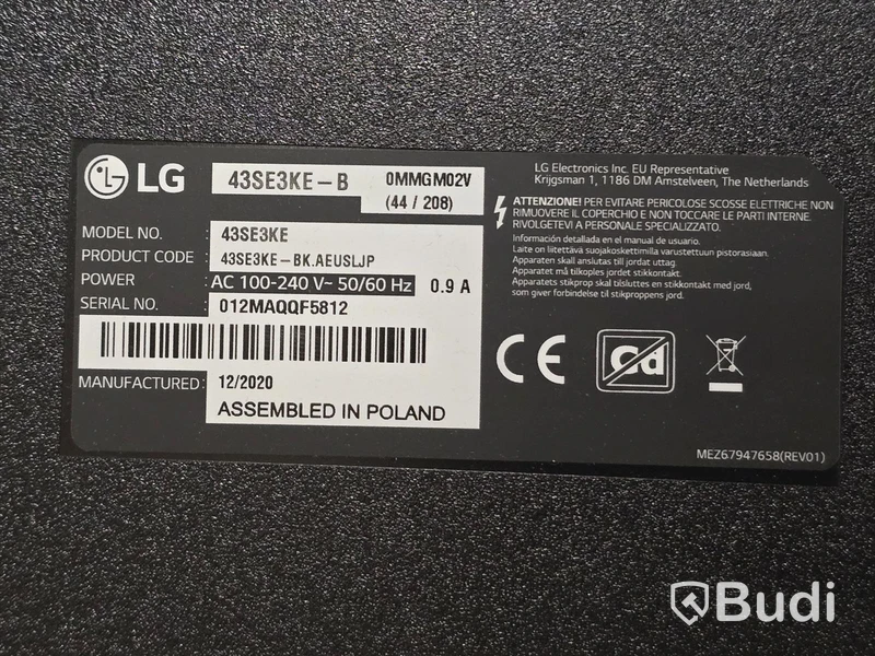 LG 43SE3KE-B | 43" TV/Bildskärm