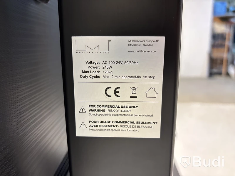 TV-skärm Samsung, QE75T, 75 tum 4K inkl. TV-ställ på hjul och konferenskamera