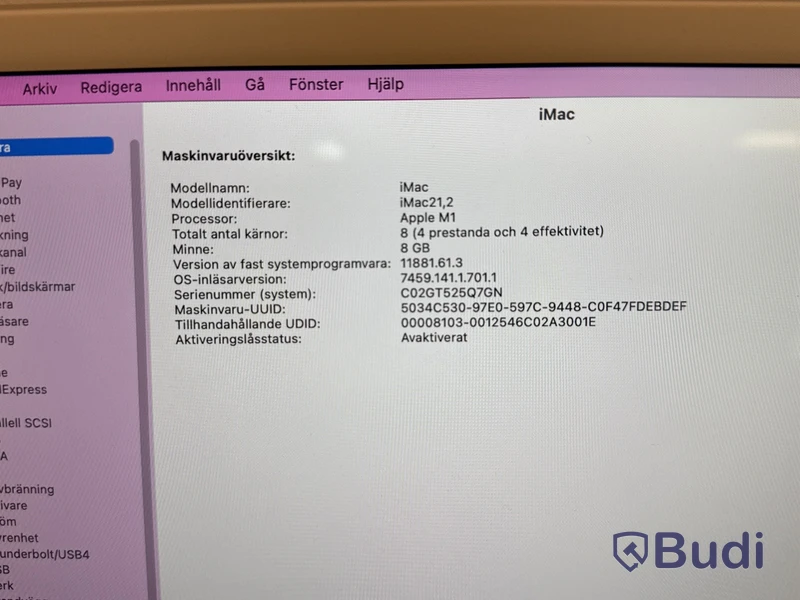iMac 24-tums, M1, 2021