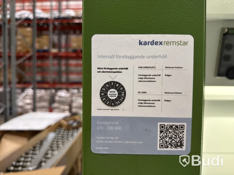 Lagerhiss/hissautomat, Kardex Shuttle XP 500 - Tre sektioner