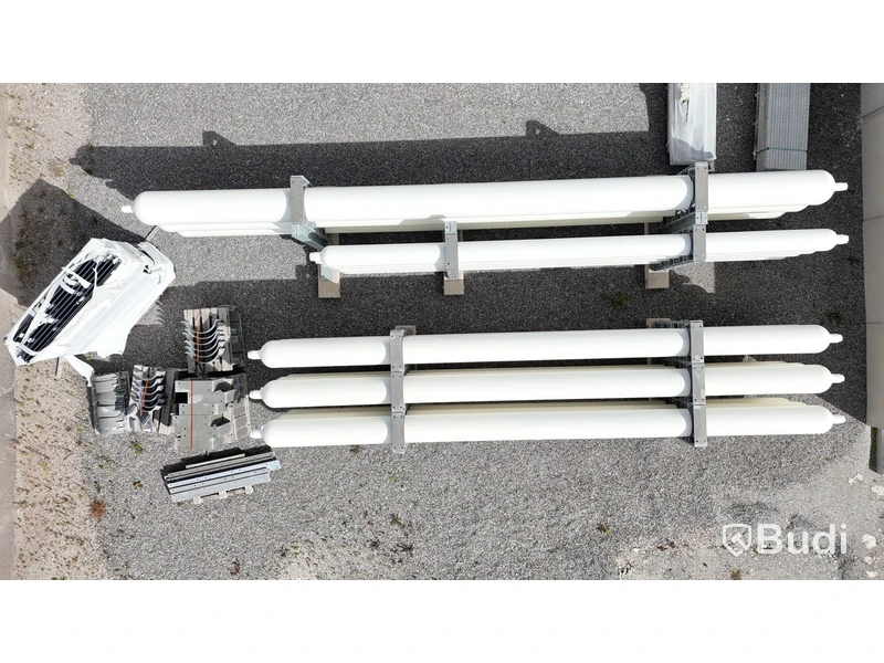 18 tuber/gasförråd med tubställningar för vätgas Tenaris 2023 (18 pcs gas cylinders for hydrogen)