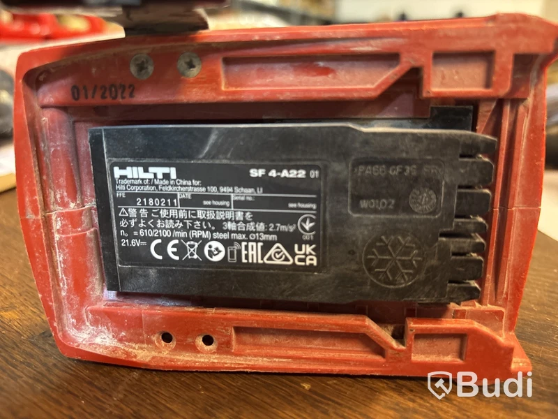 Skruvdragare Hilti SF 4-A22 och Gipsskruvdragare Hilti SD 5000-A22