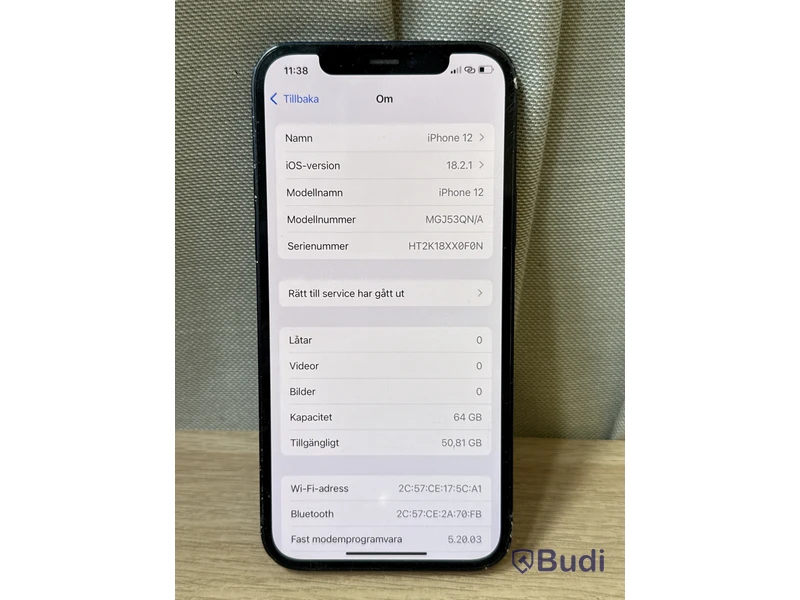 iPhone 12 | 64 GB | Svart