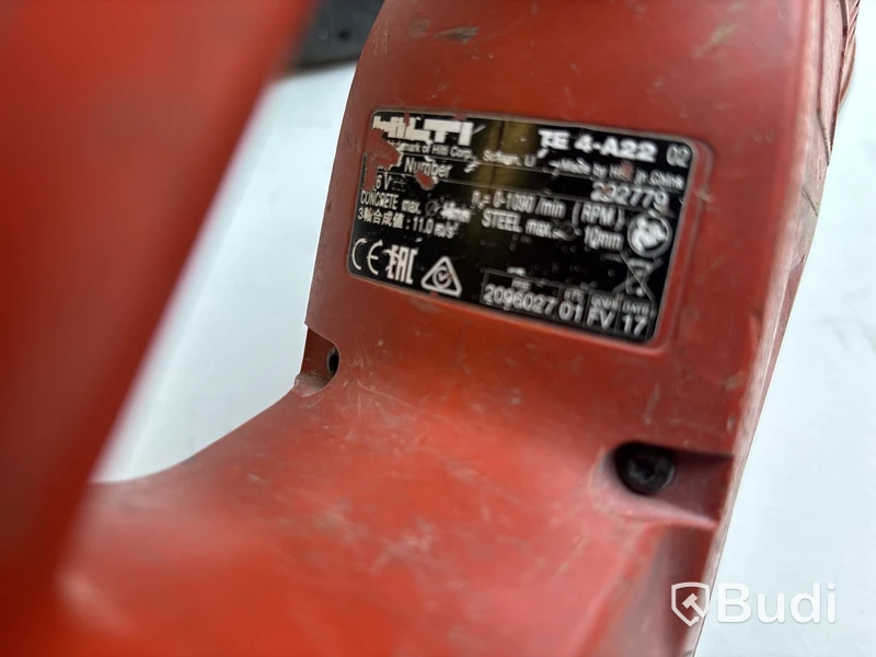 Borrhammare Hilti TE S-A22 och borrhammare Hilti TE 4-A22