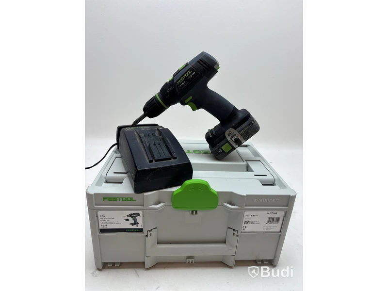 Skruvdragare, Festool T 18 med batteri och laddare