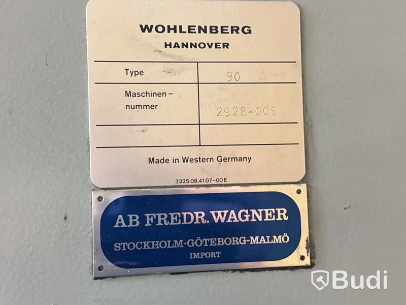 Skärmaskin Wohlenberg Typ 90