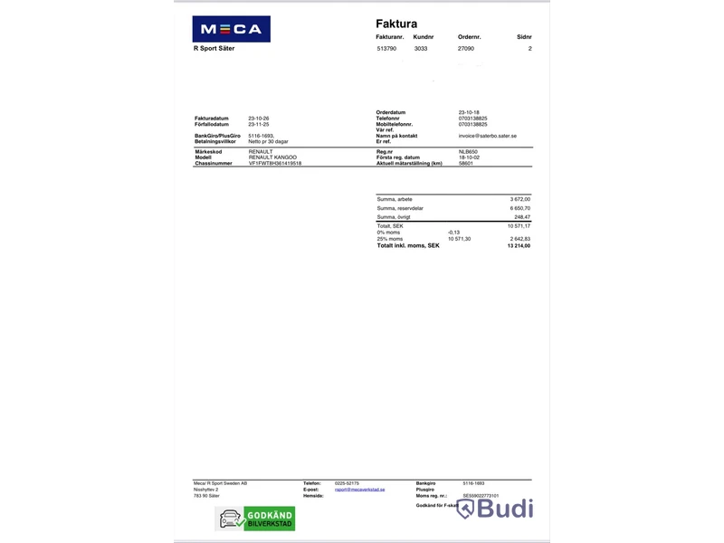 Renault Kangoo Maxi 1.5 dCi | 7302 mil | 90 hk | Automat | 2018