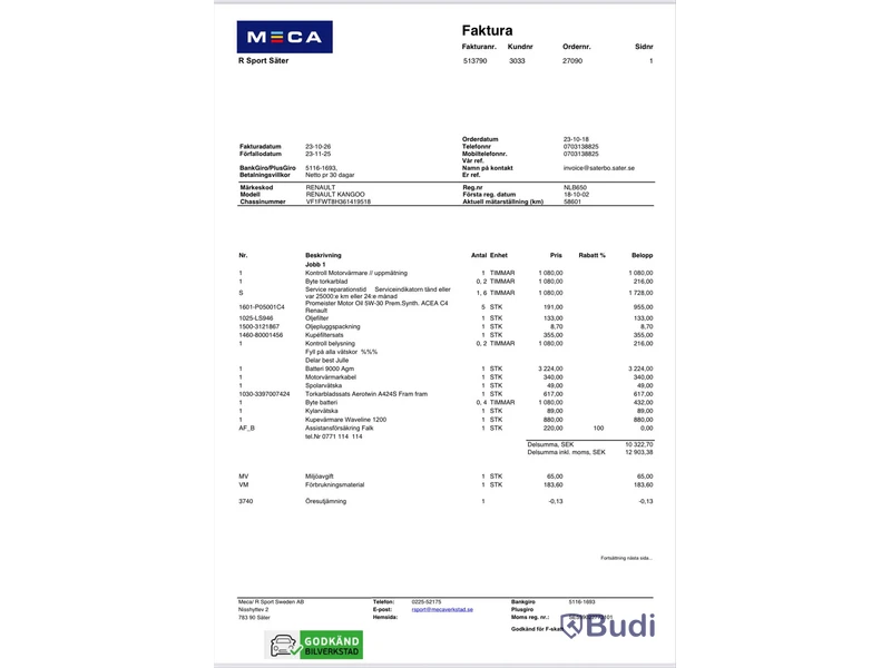 Renault Kangoo Maxi 1.5 dCi | 7302 mil | 90 hk | Automat | 2018
