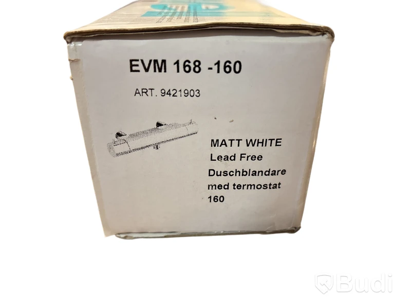 Duschblandare Tapwell, EVM168-160, matt vit