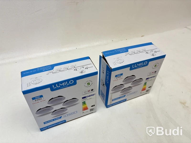 2 st. 4-pack LED-lampor Lumilo, Totum W 2700k, Quick Link