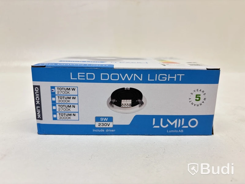 4 st. 4-pack LED-lampor Lumilo, Totum W 2700k, Quick Link