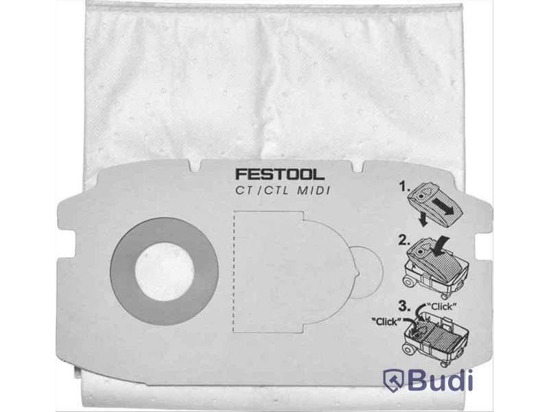 3 st. FILTERSÄCK FESTOOL SC FIS-MIDI, FÖR CTL MIDI 5-PACK