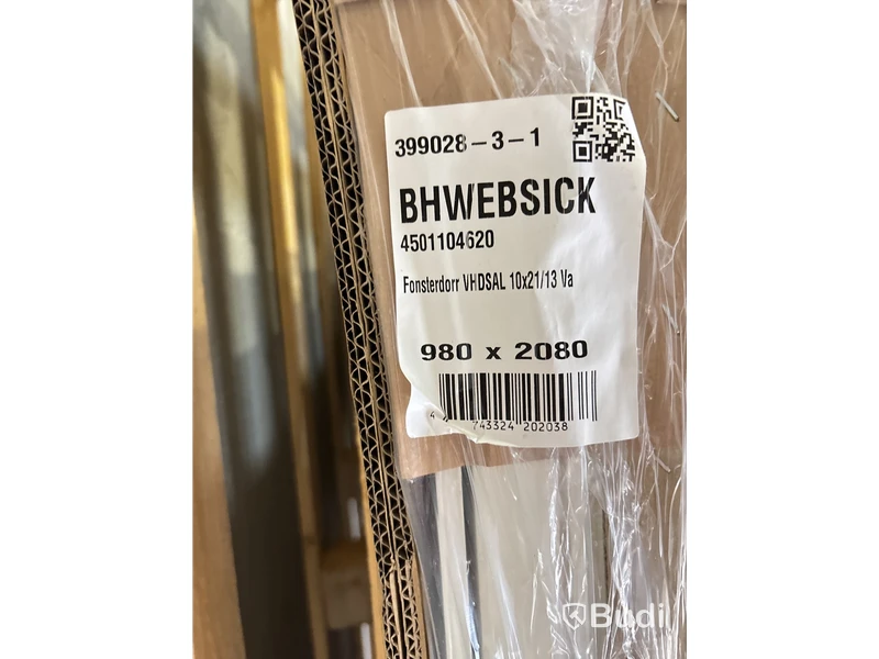 ALTANDÖRR SOLID ELEMENTS VHDSAL ALUMINIUM 10x21 VÄNSTER