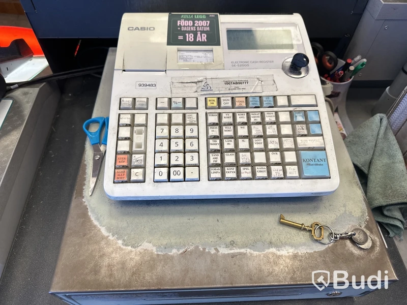 Kassaapparat CASIO ELECTRONIC CASH REGISTER, SE-S2000
