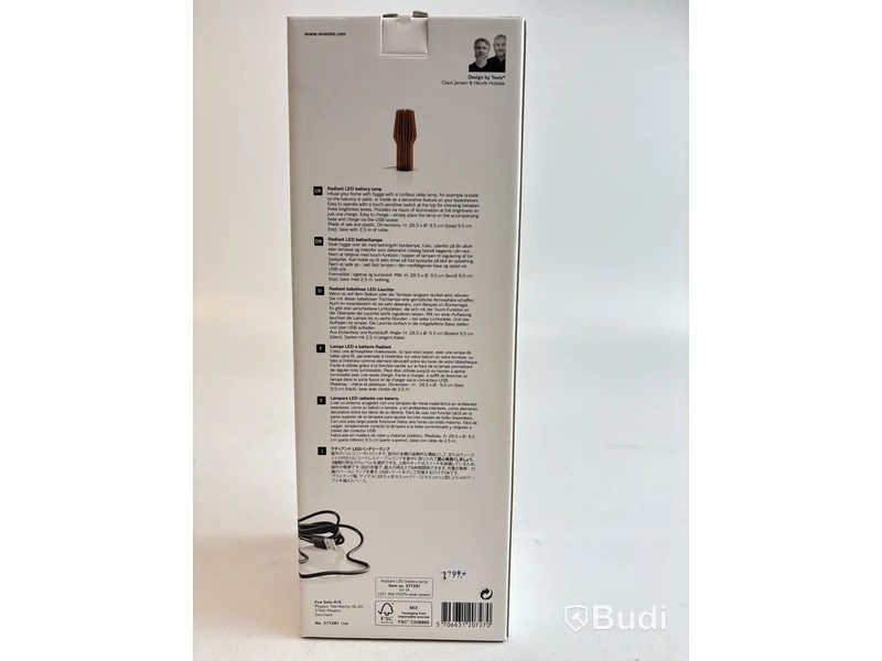 Bordslampa Eva Solo Radiant Ord. pris inkl. moms: ca 2799 kr.