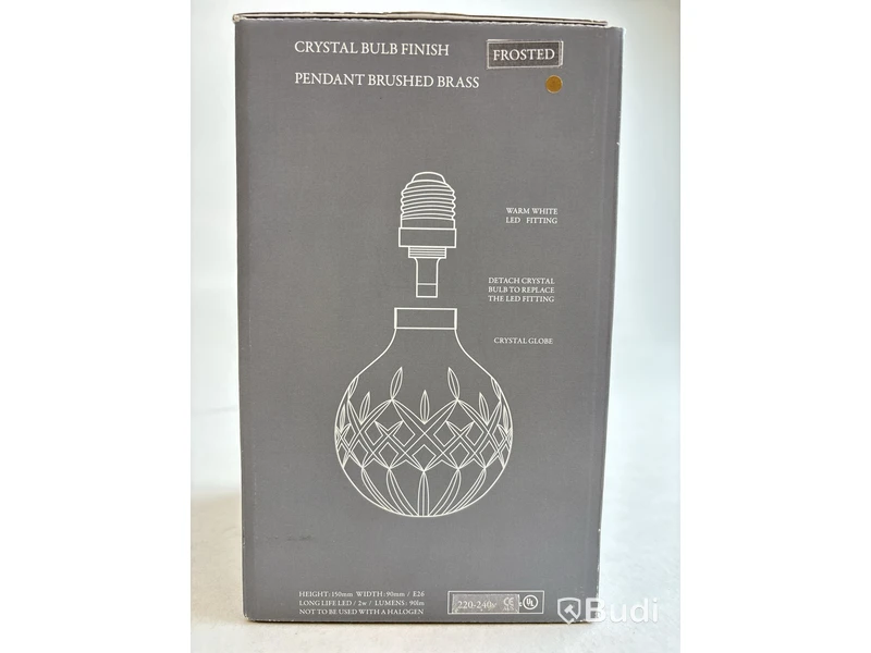 Pendellampa Lee Broom frostat glas Mässing. Ord. pris inkl. moms: ca 4725 kr.