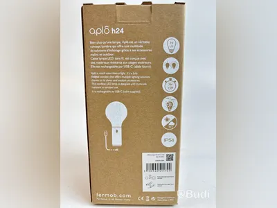Lampa Fermob APLÔ H24 Ocre rouge. Ord. pris inkl. moms: ca 840 kr.