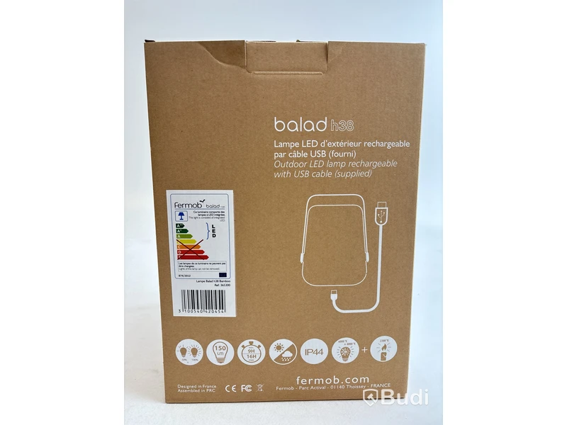 Lampa Fermob Lampe Balad h38 bamboo. Ord. pris inkl. moms: 2470 kr.