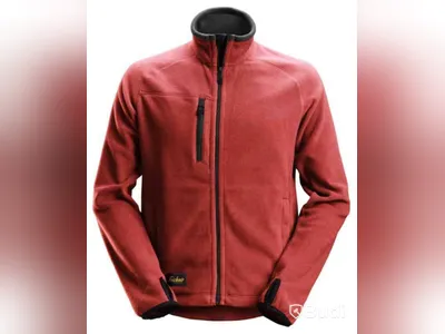 FLEECEJACKA SNICKERS 8022-1604, CHILIRÖD\/SVART STL. L