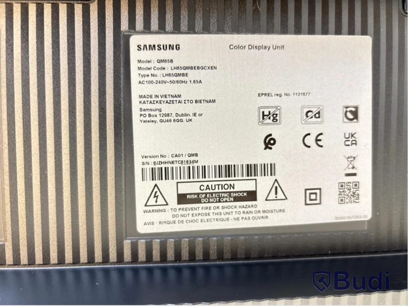 TV-skärm Samsung QM65B, 65 tum.