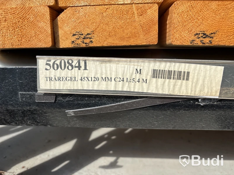 55 st. TRÄREGEL 45X120 MM C24 L:5.4 M, 560841