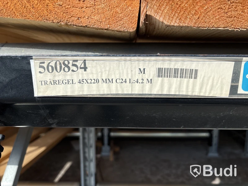 4 st. TRÄREGEL 45X220 MM C24 L:4.2 M, 560854