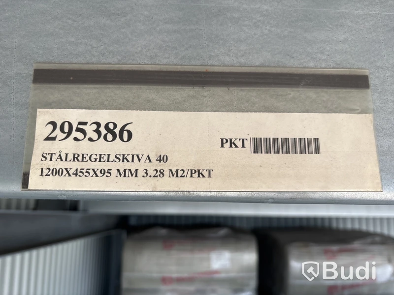 88 st. Isolering Rockwool Stålregelskiva 40 1200X455X95 MM 3.28 M2/PKT, 295386
