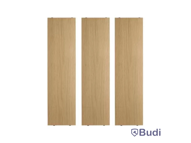 3 st. Hyllplan String, Ek 78x20,  Ord. pris inkl. moms: ca 1200