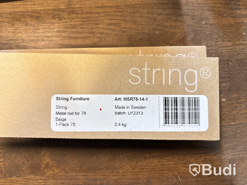 2 st. Metallstänger String, Rod large, beige 72cm, ord. pris inkl. moms ca 1000 kr